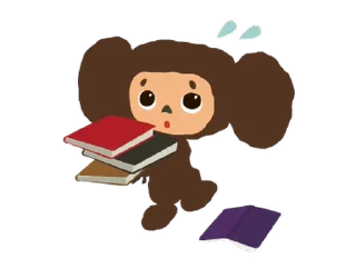 📕 emoji チェブラーシカ アニメスタンプ @moe_sticker_bot Telegram sticker 8 of 24