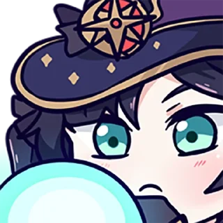 🤔 emoji Genshin Impact stickers by @MelonbreadFBP Telegram sticker 8 of 93