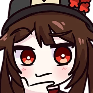 🤔 emoji Genshin Impact stickers by @MelonbreadFBP Telegram sticker 18 of 93