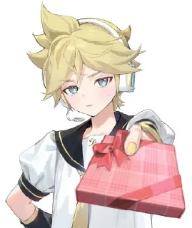 🌟 emoji Len Vocaloid by @CyanDarkness Telegram sticker 18 of 32