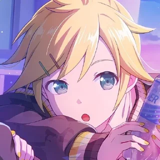 🌟 emoji Len Vocaloid by @CyanDarkness Telegram sticker 7 of 32
