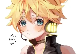 Sticker from Len Vocaloid by @CyanDarkness