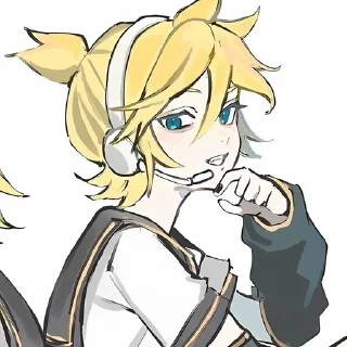 🌟 emoji Len Vocaloid by @CyanDarkness Telegram sticker 6 of 32