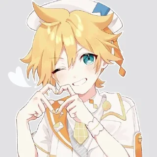 Sticker from Len Vocaloid by @CyanDarkness