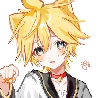 🌟 emoji Len Vocaloid by @CyanDarkness Telegram sticker 12 of 32