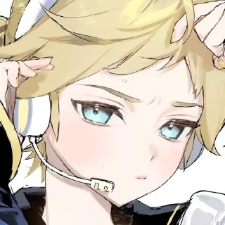 🌟 emoji Len Vocaloid by @CyanDarkness Telegram sticker 15 of 32