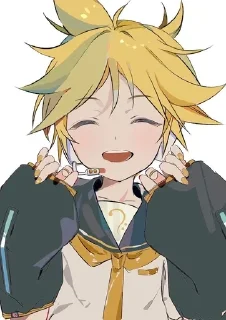 🌟 emoji Len Vocaloid by @CyanDarkness Telegram sticker 8 of 32