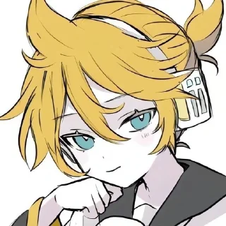 🌟 emoji Len Vocaloid by @CyanDarkness Telegram sticker 9 of 32