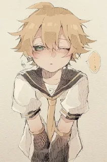 🌟 emoji Len Vocaloid by @CyanDarkness Telegram sticker 13 of 32