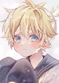 🌟 emoji Len Vocaloid by @CyanDarkness Telegram sticker 23 of 32