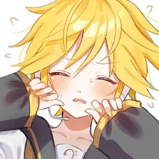 🌟 emoji Len Vocaloid by @CyanDarkness Telegram sticker 5 of 32