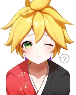 🌟 emoji Len Vocaloid by @CyanDarkness Telegram sticker 22 of 32