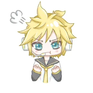 Sticker from Len Vocaloid by @CyanDarkness