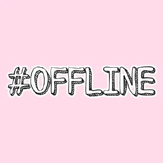 Sticker from OFFLINE(｡•́︿•̀｡)