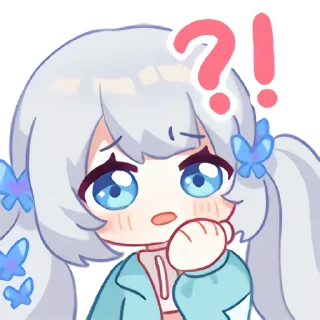 ❓ emoji 雫るる Telegram sticker 8 of 20