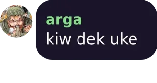 Sticker from arga