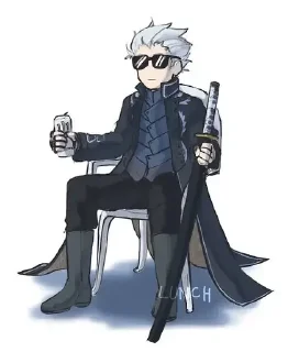 🛌 emoji Vergil the son of Sparda Telegram sticker 12 of 20