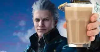 🧋 emoji Vergil the son of Sparda Telegram sticker 10 of 20