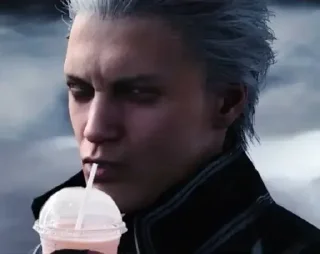 🥤 emoji Vergil the son of Sparda Telegram sticker 19 of 20