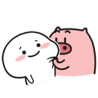 😊 emoji 乖巧的菜猪 1 Telegram sticker 24 of 50