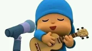 🎤 emoji Pocoyo Telegram sticker 11 of 20