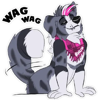 🐶 emoji Rhux Collie Telegram sticker 11 of 54