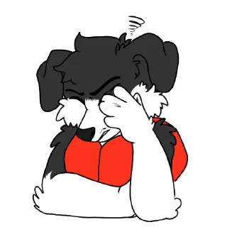 😒 emoji Bazz Collie Telegram sticker 9 of 28