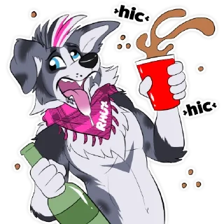 🥃 emoji Rhux Collie Telegram sticker 12 of 54