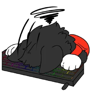 😔 emoji Bazz Collie Telegram sticker 12 of 28