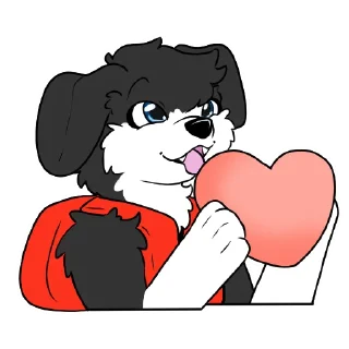 ❤️ emoji Bazz Collie Telegram sticker 21 of 28