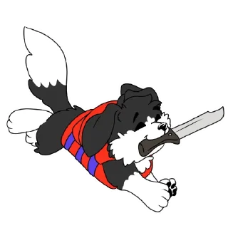 🔪 emoji Bazz Collie Telegram sticker 16 of 28