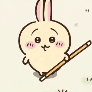 😊 emoji Chiikawa Usagi 2 Telegram sticker 21 of 50