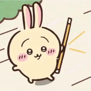 😊 emoji Chiikawa Usagi 2 Telegram sticker 24 of 50