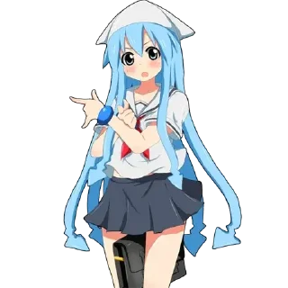 😊 emoji Shinryaku! Ika Musume イカ娘 Telegram sticker 13 of 90