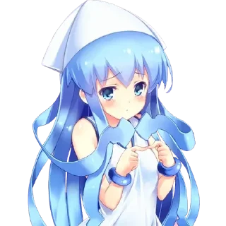 😊 emoji Shinryaku! Ika Musume イカ娘 Telegram sticker 18 of 90