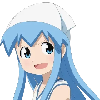 😊 emoji Shinryaku! Ika Musume イカ娘 Telegram sticker 5 of 90