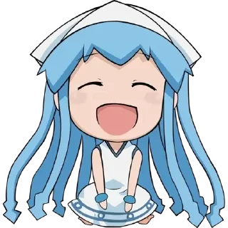 😊 emoji Shinryaku! Ika Musume イカ娘 Telegram sticker 11 of 90