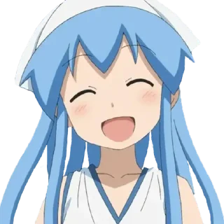 😊 emoji Shinryaku! Ika Musume イカ娘 Telegram sticker 16 of 90
