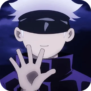 🎩 emoji Gojo Satoru Telegram sticker 20 of 35