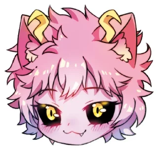 😺 emoji AZ MHA Mina Ashido Telegram sticker 23 of 33