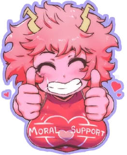 👍 emoji AZ MHA Mina Ashido Telegram sticker 7 of 33