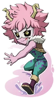 😋 emoji AZ MHA Mina Ashido Telegram sticker 13 of 33