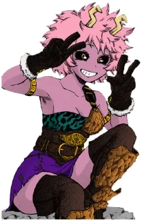 💪 emoji AZ MHA Mina Ashido Telegram sticker 17 of 33