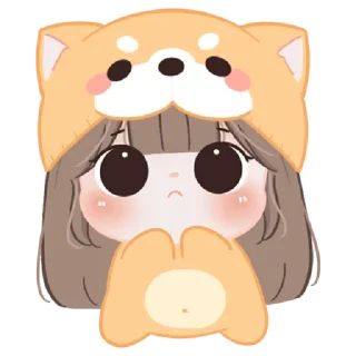 Sticker from chubby girl : Shiba @darkestlace