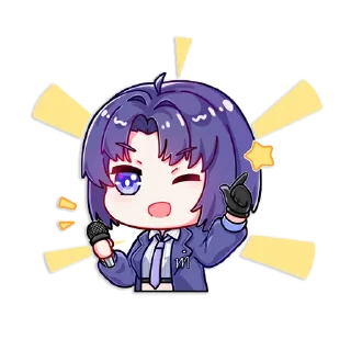 👍 emoji A-SOUL by @ 绯月见白 Telegram sticker 8 of 17