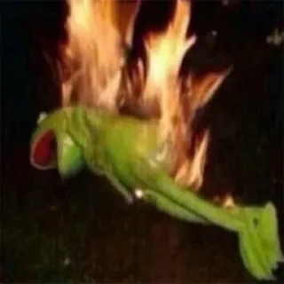 😫 emoji Kermit Telegram sticker 5 of 14