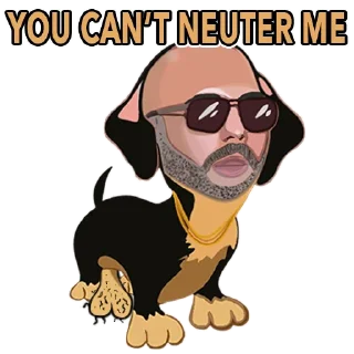 🍆 emoji Andrew Tate Inu Telegram sticker 8 of 13