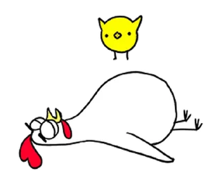 😊 emoji Chicken Bro Lazy Mode (雞雞兄弟) @kal_pc Telegram sticker 13 of 16