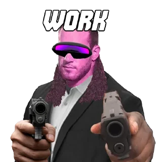 👈 emoji $MULLET MONEY MISSION Telegram sticker 21 of 26