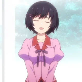 😌 emoji Hanekawa Tsubasa 2.0 | @KonoVitoDa Telegram sticker 6 of 120
